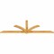 Ekena Millwork Redmond Rough Sawn Timber Gable Bracket, Western Red Cedar, 96"W x 32"H x 2"D x 4"F, 8/12 Pitch GBW096X32X0204RED00RWR - alternate 3